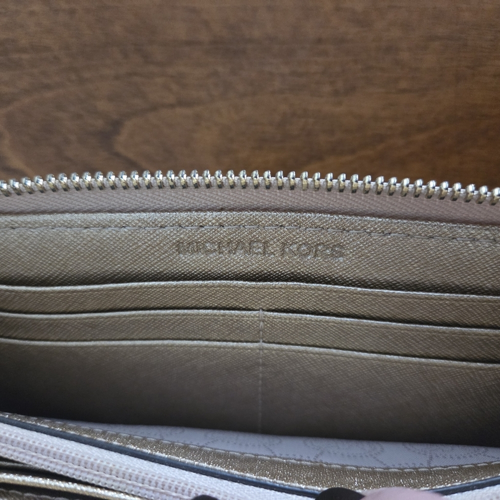 Michael Kors Metallic Gold Wallet - Picture 8 of 8